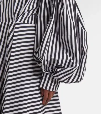 Nina Ricci Striped cotton poplin midi dress | Thumbnail 3 Nina Ricci Striped cotton poplin midi dress | Thumbnail 3