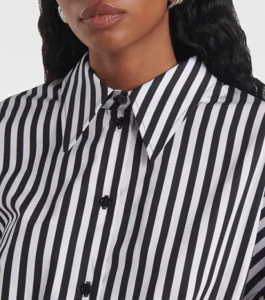 Nina Ricci Striped cotton poplin midi dress | Thumbnail 5 Nina Ricci Striped cotton poplin midi dress | Thumbnail 5