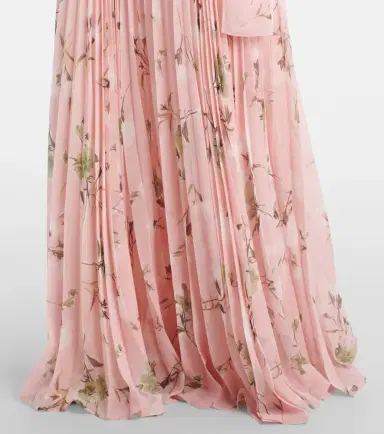 Erdem Floral pleated voile gown | Thumbnail 3