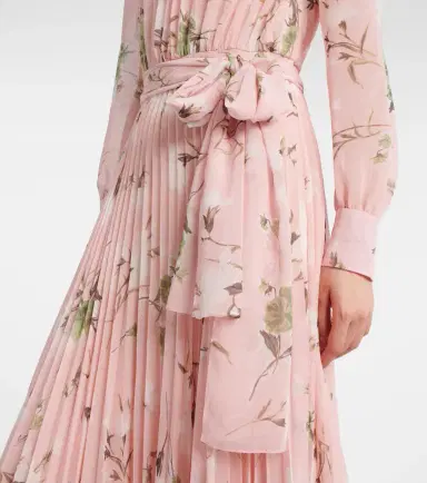 Erdem Floral pleated voile gown | Thumbnail 4