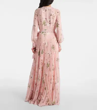 Erdem Floral pleated voile gown | Thumbnail 6
