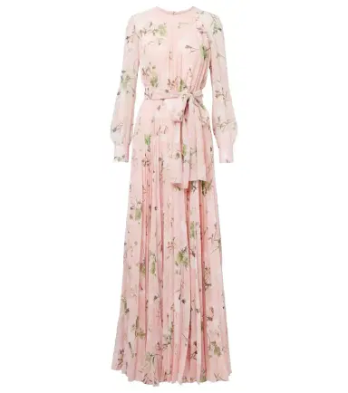 Erdem Floral pleated voile gown | Thumbnail 1