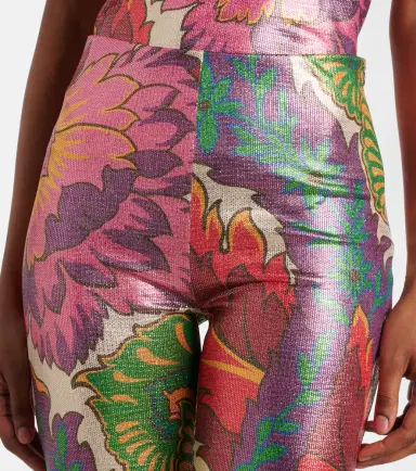 Etro Semi-sheer flared jersey pants | Thumbnail 4