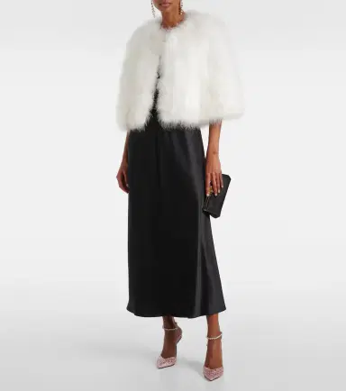 Yves Salomon Feather jacket | Thumbnail 2 Yves Salomon Feather jacket | Thumbnail 2