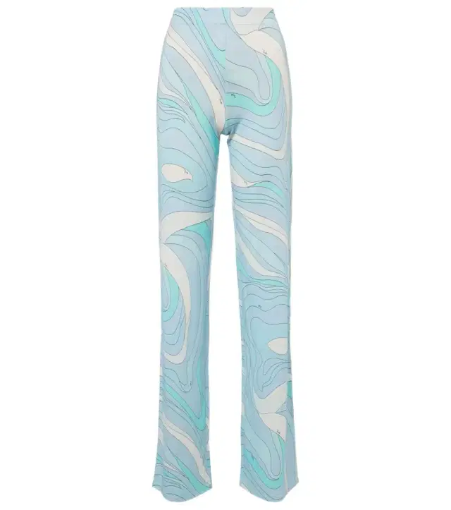 Pucci Marmo satin jersey straight pants