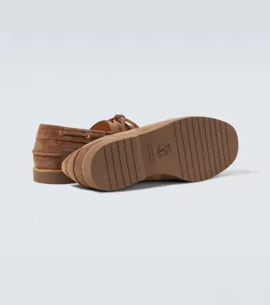 Brunello Cucinelli Suede boat shoes | Thumbnail 2