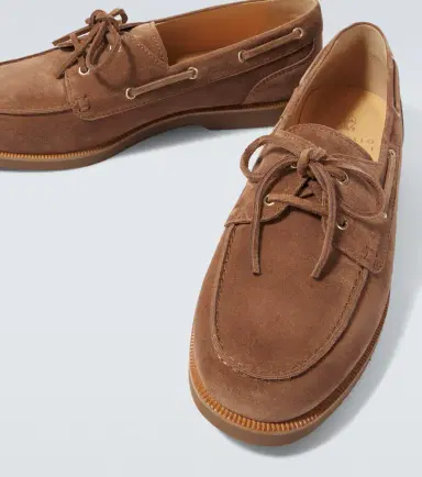 Brunello Cucinelli Suede boat shoes | Thumbnail 5