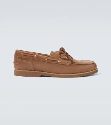 Brunello Cucinelli Suede boat shoes | Thumbnail 6