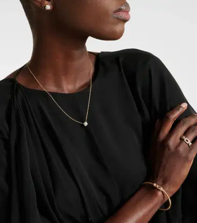 David Yurman Petite Chatelaine 18kt gold necklace with diamonds | Thumbnail 2