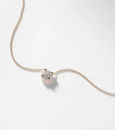 David Yurman Petite Chatelaine 18kt gold necklace with diamonds | Thumbnail 3