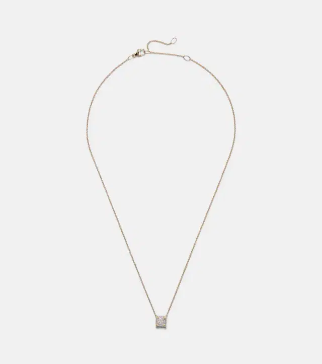 David Yurman Petite Chatelaine 18kt gold necklace with diamonds