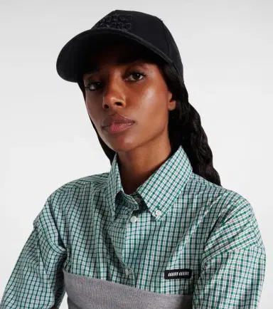 Miu Miu Logo denim baseball cap | Thumbnail 4