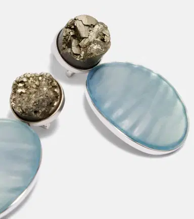 Alaïa Alaïa Embellished drop earrings | Thumbnail 4