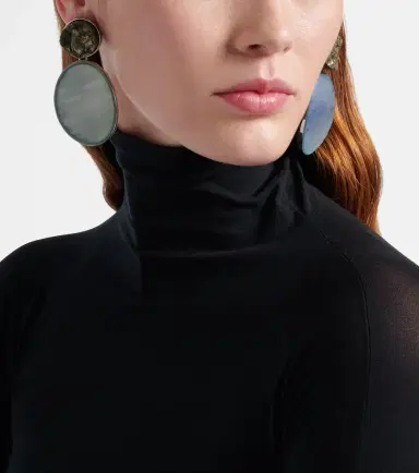 Alaïa Alaïa Embellished drop earrings | Thumbnail 6