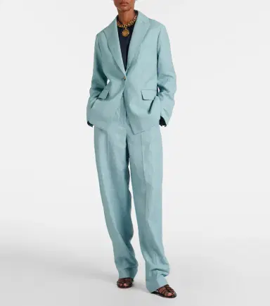 Joseph Aix chambray wide-leg pants | Thumbnail 4