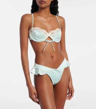 Montce Lena lace-trimmed bikini top | Thumbnail 2