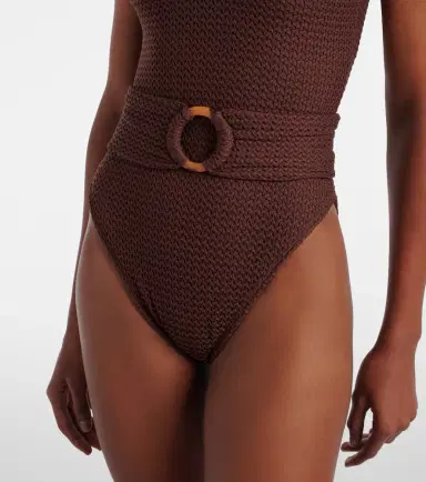 Montce Kim belted crochet swimsuit | Thumbnail 3