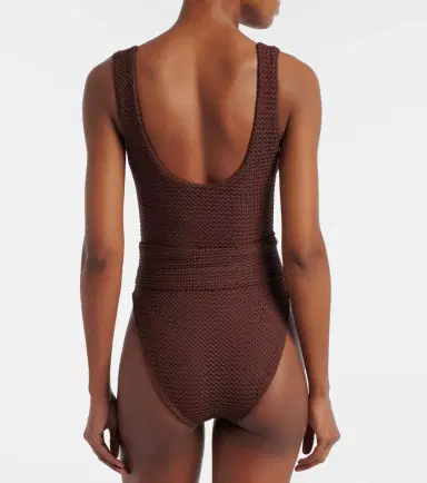 Montce Kim belted crochet swimsuit | Thumbnail 4