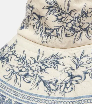 ALÉMAIS Alémais Villa Romantica printed linen sun hat | Thumbnail 2