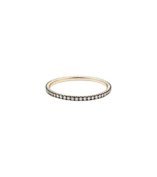 STONE AND STRAND Come Closer 14kt gold ring with diamonds