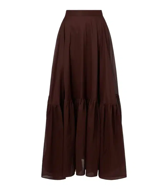 Cotton organza maxi skirt