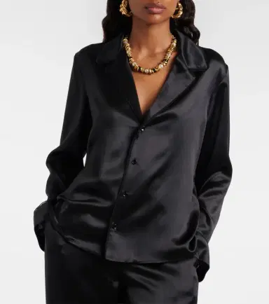 Saint Laurent Silk satin shirt | Thumbnail 4