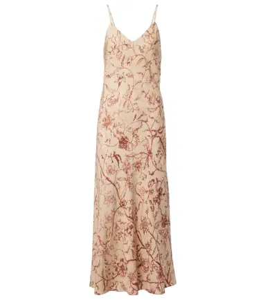 Loro Piana Marian printed silk jacquard midi dress | Thumbnail 1