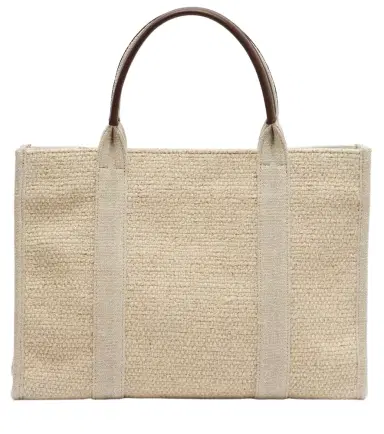 The Row Georgia Medium leather-trimmed canvas tote bag | Thumbnail 1 The Row Georgia Medium leather-trimmed canvas tote bag | Thumbnail 1