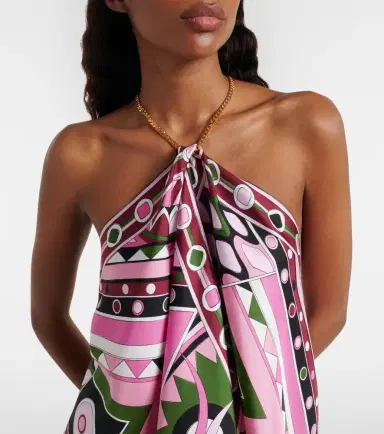 Pucci Vivara silk satin top | Thumbnail 4