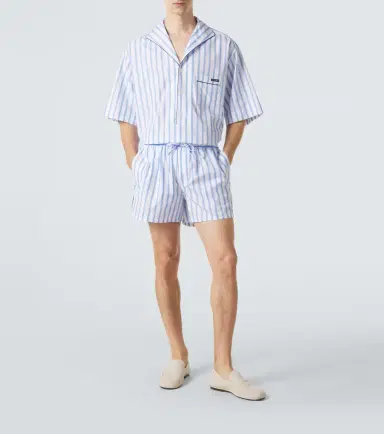Dolce & Gabbana Striped cotton and silk poplin shirt | Thumbnail 2