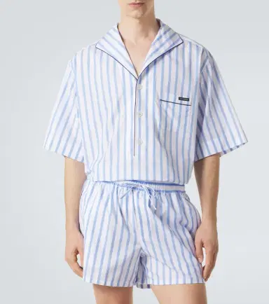 Dolce & Gabbana Striped cotton and silk poplin shirt | Thumbnail 6