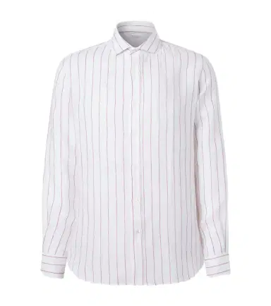 Brunello Cucinelli Striped linen shirt | Thumbnail 1