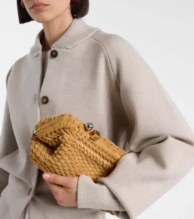 Jacquemus Salon woven suede clutch | Thumbnail 6