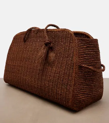 Jacquemus Turismo Large raffia bowling bag | Thumbnail 2