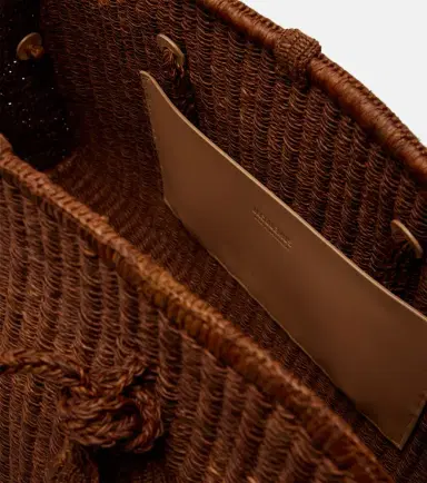 Jacquemus Turismo Large raffia bowling bag | Thumbnail 3