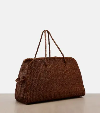 Jacquemus Turismo Large raffia bowling bag | Thumbnail 4
