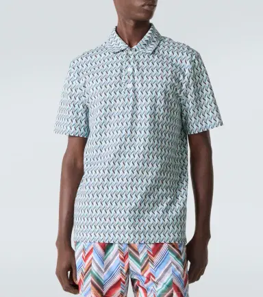 Missoni Zigzag cotton polo shirt | Thumbnail 4 Missoni Zigzag cotton polo shirt | Thumbnail 4