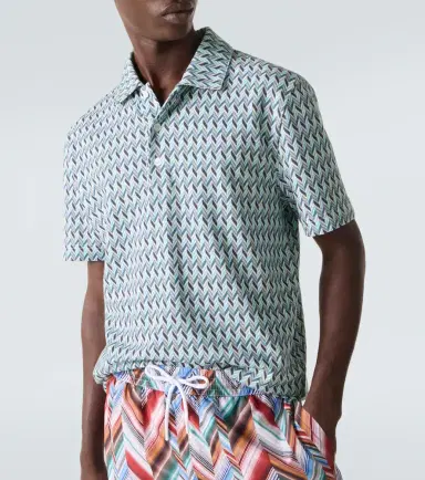 Missoni Zigzag cotton polo shirt | Thumbnail 5 Missoni Zigzag cotton polo shirt | Thumbnail 5