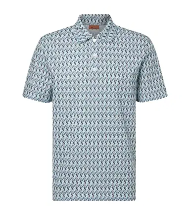Missoni Zigzag cotton polo shirt | Thumbnail 1 Missoni Zigzag cotton polo shirt | Thumbnail 1