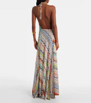 Missoni Zig Zag halterneck maxi dress | Thumbnail 5
