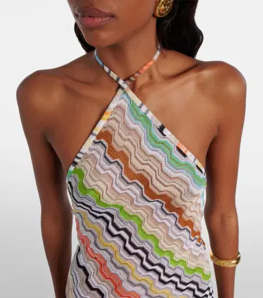 Missoni Zig Zag halterneck maxi dress | Thumbnail 6