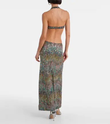 Missoni Open-back sequined lamé gown | Thumbnail 4