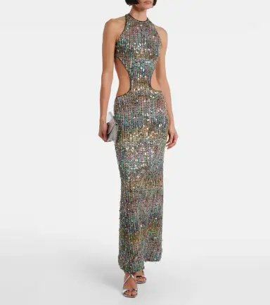 Missoni Open-back sequined lamé gown | Thumbnail 6
