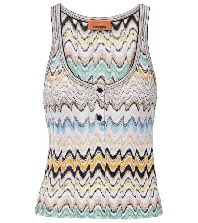 Intarsia tank top