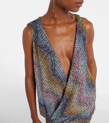 Missoni Sequined knitted lamé top | Thumbnail 3