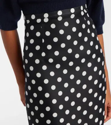 Khaite Winton polka-dot high-rise silk maxi skirt | Thumbnail 4