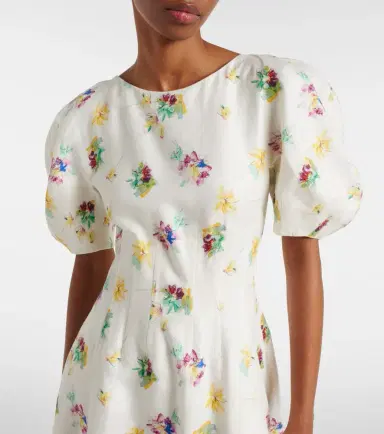 Gabriela Hearst Ranya puff-sleeve linen maxi dress | Thumbnail 2