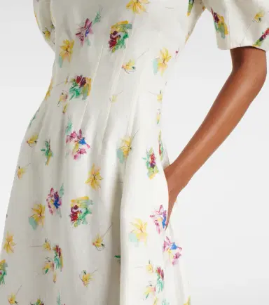 Gabriela Hearst Ranya puff-sleeve linen maxi dress | Thumbnail 5