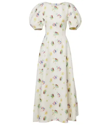 Gabriela Hearst Ranya puff-sleeve linen maxi dress | Thumbnail 1