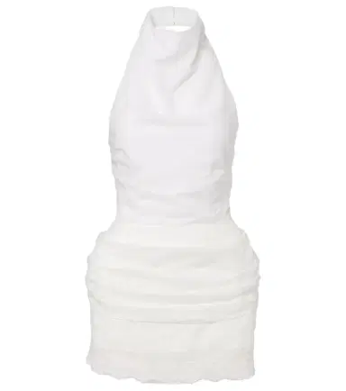 Magda Butrym Embroidered silk, wool and cotton-blend minidress | Thumbnail 1